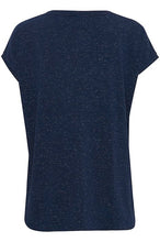 Carica l&#39;immagine nel visualizzatore di Gallery, ICHI T-shirt scollo V in viscosa lurex donna
