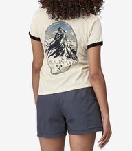 Carica l&#39;immagine nel visualizzatore di Gallery, PATAGONIA Chouniard Crest Ringer T-shirt donna
