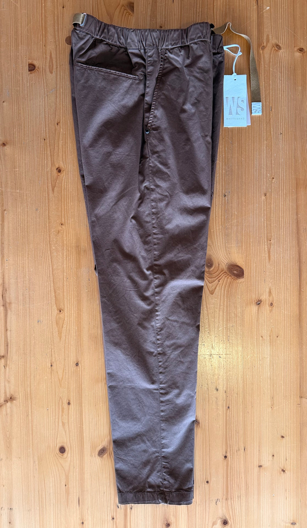 WHITE SAND Pantalone con coulisse in gabardina uomo