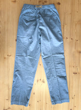 Carica l&#39;immagine nel visualizzatore di Gallery, WHITE SAND Pantalone con coulisse in cotone e lino uomo
