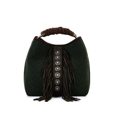 Carica l&#39;immagine nel visualizzatore di Gallery, VIAMAILBAG Borsa a secchiello con frange donna
