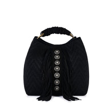 Carica l&#39;immagine nel visualizzatore di Gallery, VIAMAILBAG Borsa a secchiello con frange donna
