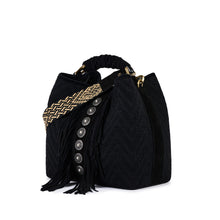 Carica l&#39;immagine nel visualizzatore di Gallery, VIAMAILBAG Borsa a secchiello con frange donna

