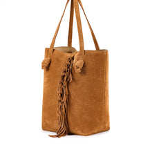 Carica l&#39;immagine nel visualizzatore di Gallery, VIAMAILBAG Borsa secchiello in camoscio donna
