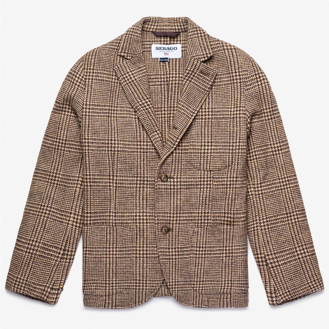 SEBAGO Neddick giacca blazer in lana principe di Galles unisex