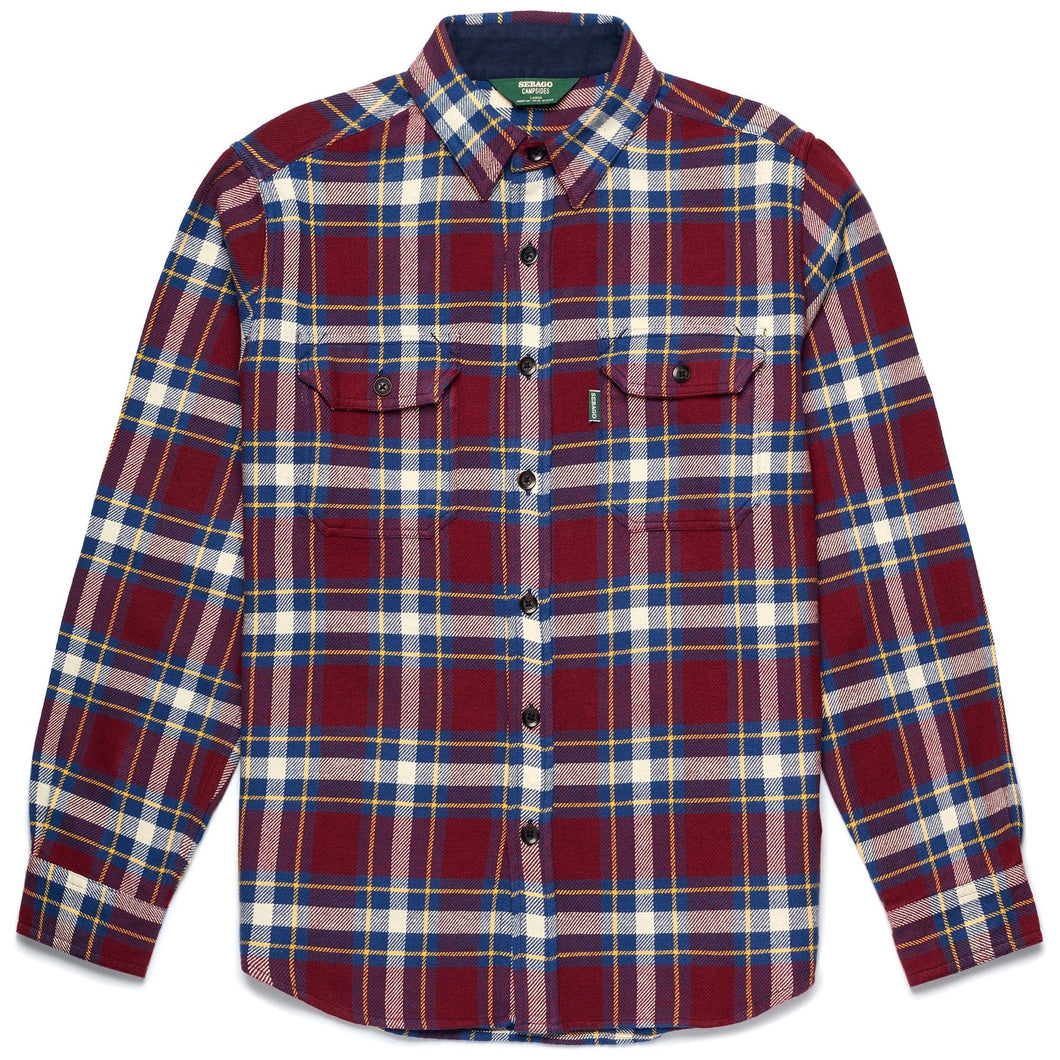 SEBAGO Steuben Overshirt in flanella uomo