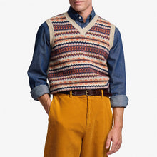 Carica l&#39;immagine nel visualizzatore di Gallery, SEBAGO Stow gilet in lana shetland fancy unisex
