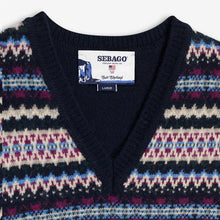 Carica l&#39;immagine nel visualizzatore di Gallery, SEBAGO Stow gilet in lana shetland fancy unisex
