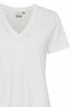 Carica l&#39;immagine nel visualizzatore di Gallery, ICHI T-shirt scollo V in cotone donna
