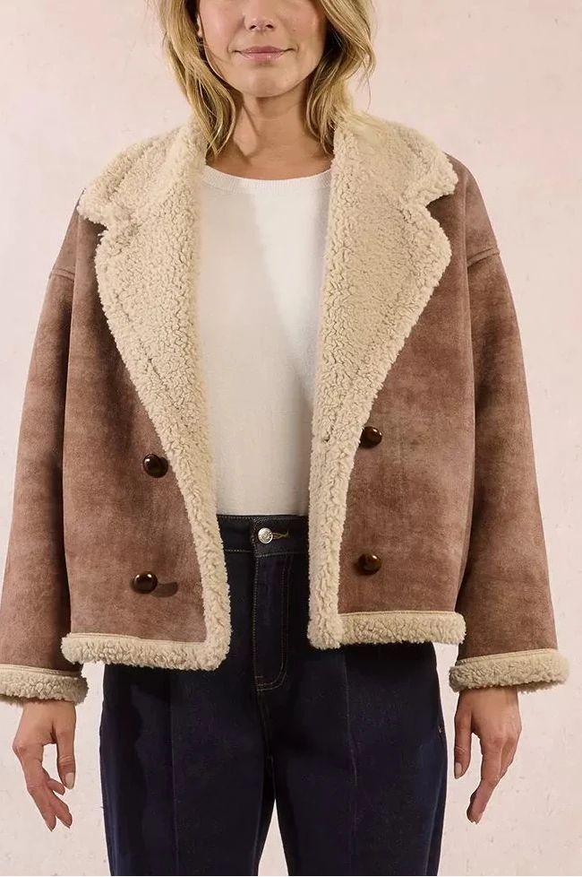 MOLLY BRACKEN Ecomontone tipo aviatore donna