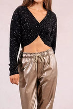 Carica l&#39;immagine nel visualizzatore di Gallery, MOLLY BRACKEN Bolero con paillettes donna
