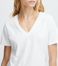 Carica l&#39;immagine nel visualizzatore di Gallery, ICHI T-shirt scollo V in cotone donna
