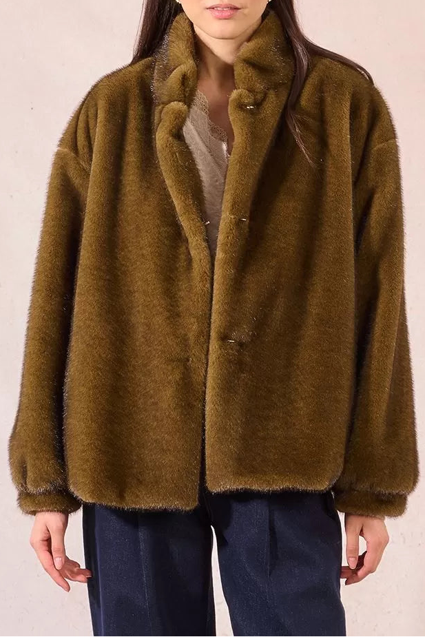 MOLLY BRACKEN Giacca in pelliccia sintetica donna