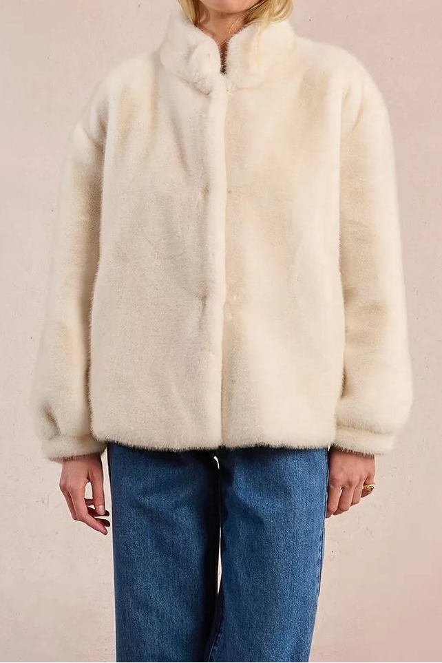 MOLLY BRACKEN Giacca in pelliccia sintetica donna