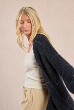 Carica l&#39;immagine nel visualizzatore di Gallery, MOLLY BRACKEN Cardigan aperto iridescente rigato donna
