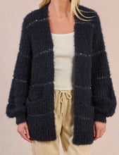 Carica l&#39;immagine nel visualizzatore di Gallery, MOLLY BRACKEN Cardigan aperto iridescente rigato donna
