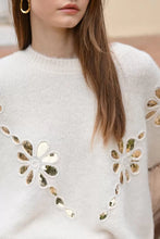 Carica l&#39;immagine nel visualizzatore di Gallery, MOLLY BRACKEN Maglia traforata iridescente donna
