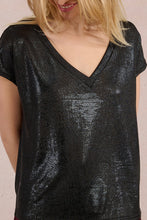 Carica l&#39;immagine nel visualizzatore di Gallery, MOLLY BRACKEN T-shirt metallizzata donna
