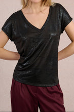 Carica l&#39;immagine nel visualizzatore di Gallery, MOLLY BRACKEN T-shirt metallizzata donna
