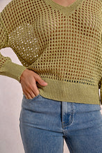 Carica l&#39;immagine nel visualizzatore di Gallery, MOLLY BRACKEN Maglia traforata iridescente donna
