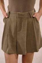 Carica l&#39;immagine nel visualizzatore di Gallery, MOLLY BRACKEN Gonna corta in velluto plissettata donna
