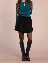 Carica l&#39;immagine nel visualizzatore di Gallery, MOLLY BRACKEN Gonna corta in velluto plissettata donna
