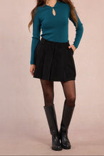 Carica l&#39;immagine nel visualizzatore di Gallery, MOLLY BRACKEN Gonna corta in velluto plissettata donna
