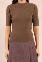 Carica l&#39;immagine nel visualizzatore di Gallery, MOLLY BRACKEN Top lupetto a costine donna
