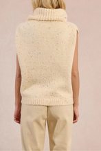 Carica l&#39;immagine nel visualizzatore di Gallery, MOLLY BRACKEN Maglia dolcevita smanicata con paillettes donna
