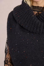 Carica l&#39;immagine nel visualizzatore di Gallery, MOLLY BRACKEN Maglia dolcevita smanicata con paillettes donna
