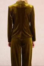 Carica l&#39;immagine nel visualizzatore di Gallery, MOLLY BRACKEN Blazer dritto in velluto donna
