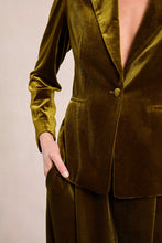 Carica l&#39;immagine nel visualizzatore di Gallery, MOLLY BRACKEN Blazer dritto in velluto donna
