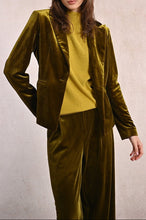 Carica l&#39;immagine nel visualizzatore di Gallery, MOLLY BRACKEN Blazer dritto in velluto donna
