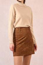 Carica l&#39;immagine nel visualizzatore di Gallery, MOLLY BRACKEN Minigonna in camoscio donna
