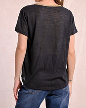 Carica l&#39;immagine nel visualizzatore di Gallery, MOLLY BRACKEN T-shirt con scollo a V dorato donna
