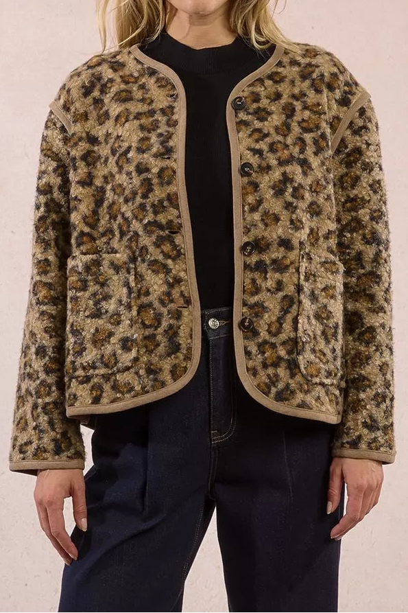 MOLLY BRACKEN Giacca effetto pelliccia donna
