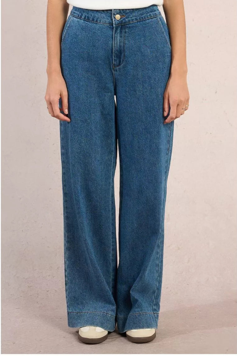 MOLLY BRACKEN Jeans dritti a vita alta donna