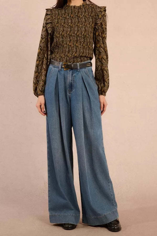 MOLLY BRACKEN Denim ampio con cintura donna