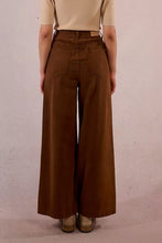 Carica l&#39;immagine nel visualizzatore di Gallery, MOLLY BRACKEN Pantaloni ampi con pinces in bull denim donna
