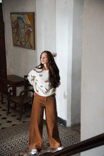 Carica l&#39;immagine nel visualizzatore di Gallery, MOLLY BRACKEN Pantaloni ampi con pinces in bull denim donna
